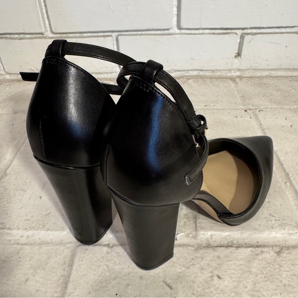ALDO Black Strappy Block Heels Size 7.5 - Picture 5 of 12